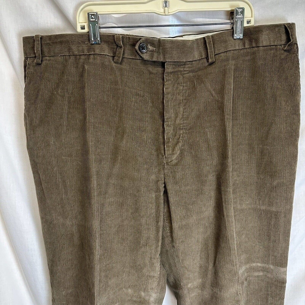 Vtg Polo Ralph Lauren Pants Men's 38x32 Corduroy Flat Front Trousers Cotton - Picture 3 of 10